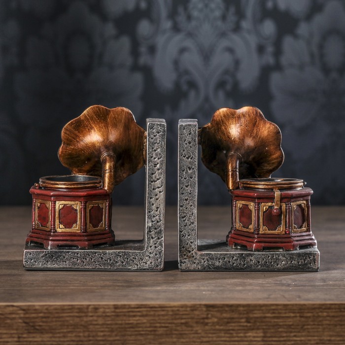 Держатели для книг "Патефон" набор 2 штуки 14,5х14х9,5 см