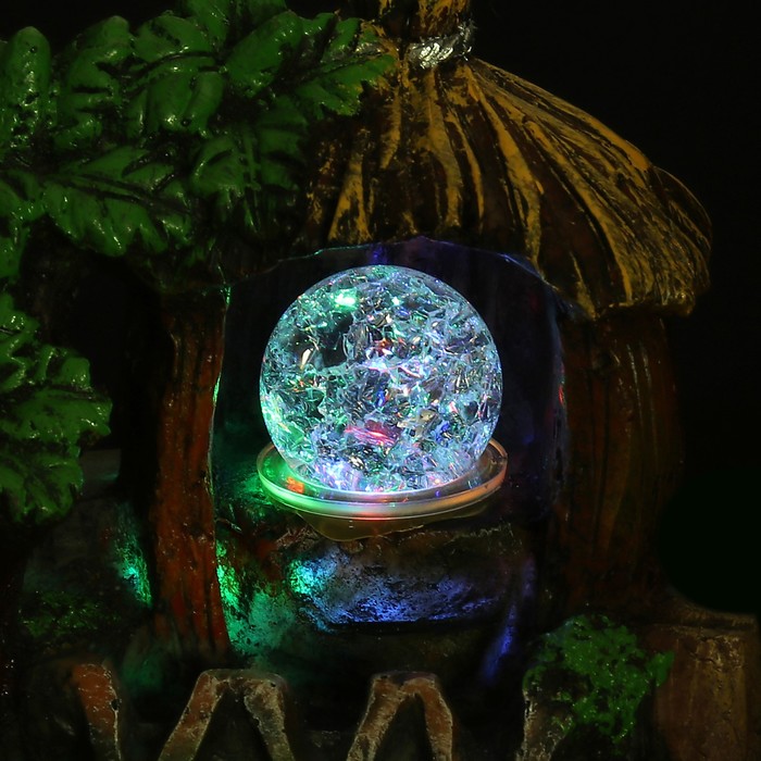 Фонтан "Гавайский домик" 10х14х20 см (с подсветкой)