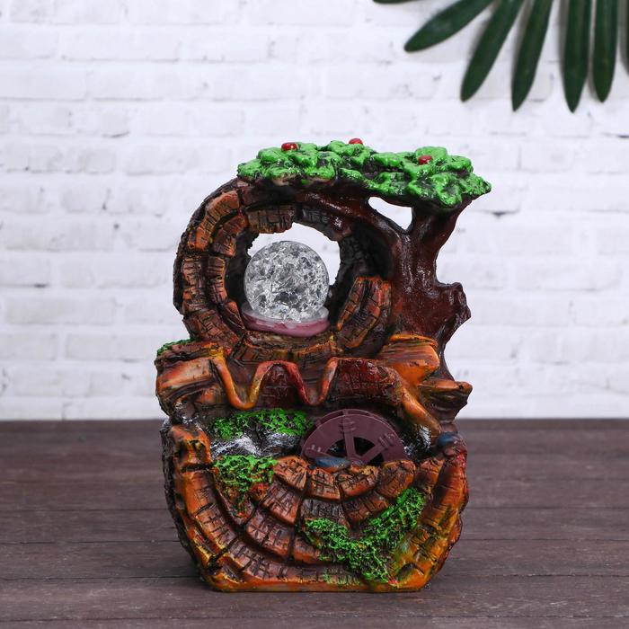 Фонтан "Маленькая пещера" 11х13х19 см (с подсветкой)