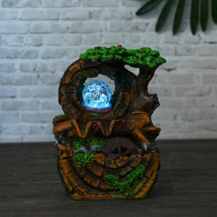 Фонтан "Маленькая пещера" 11х13х19 см (с подсветкой)