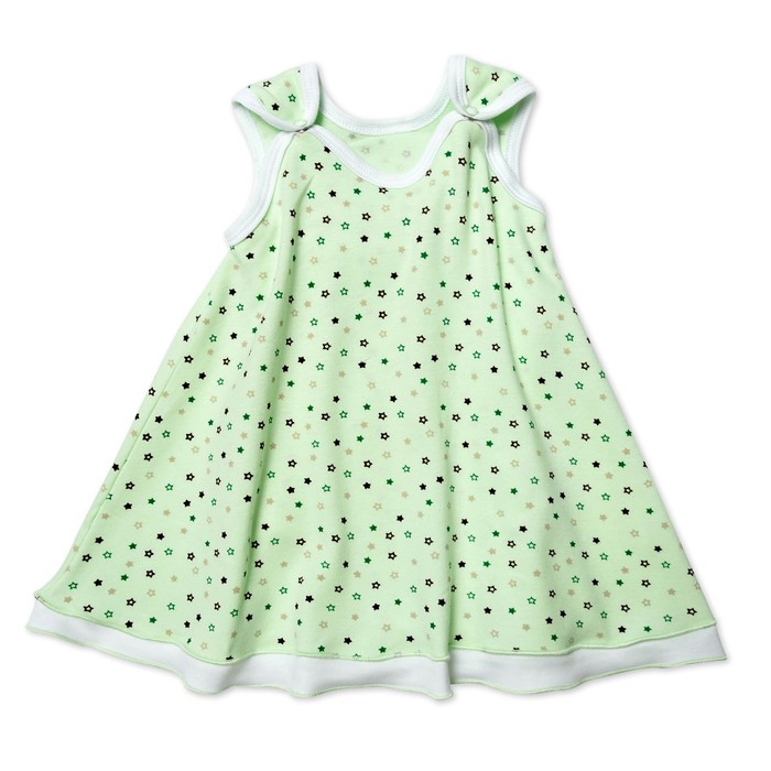 Платье-боди детское, рост 68 см, цвет салатовый M054038_М