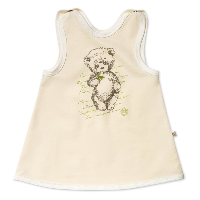 Платье-сарафан для девочки, рост 80 см, цвет молочный MP022103F80_М