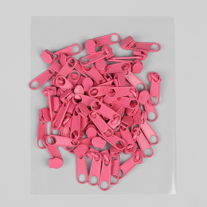 Замок галантерейный, без стопора к молнии, спираль, №5, цвет розовый