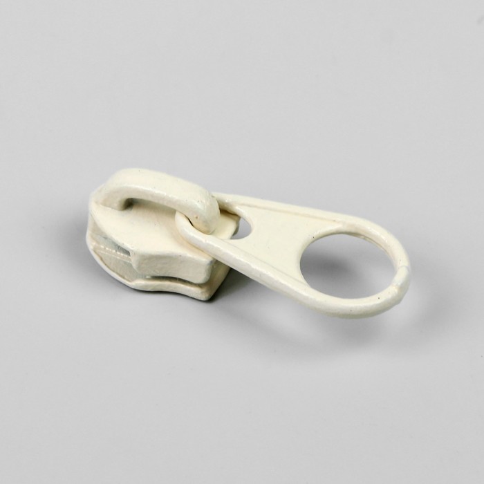 Замок галантерейный, к молнии, спираль, №3, цвет кремовый