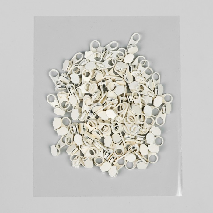 Замок галантерейный, к молнии, спираль, №3, цвет кремовый