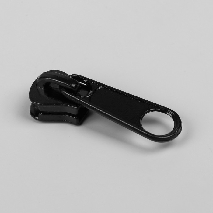 Замок галантерейный, к молнии, трактор, № 5, цвет чёрный