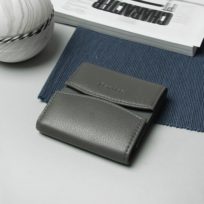 Кошелёк женский, отдел для монет, цвет серый