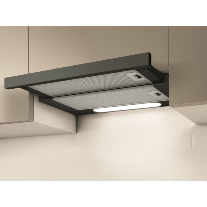 Вытяжка Elica ELITE 14 LUX BL/A/60, 206 Вт, бесшумный двигатель, выдвижная       УЦЕНКА