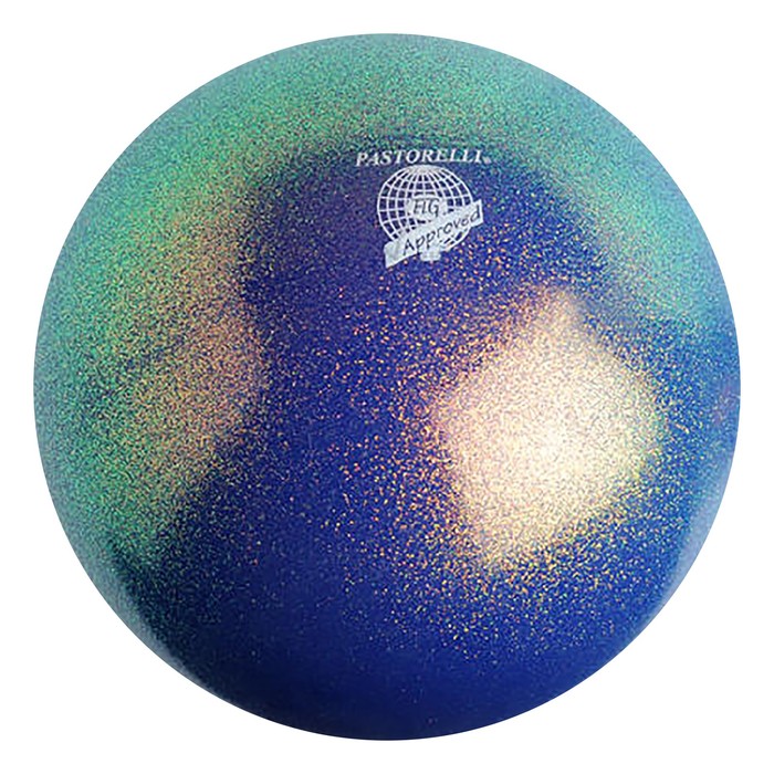 Мяч гимнастический 18 см PASTORELLI New Generation GLITTER FIG Cиний-Океан HV
