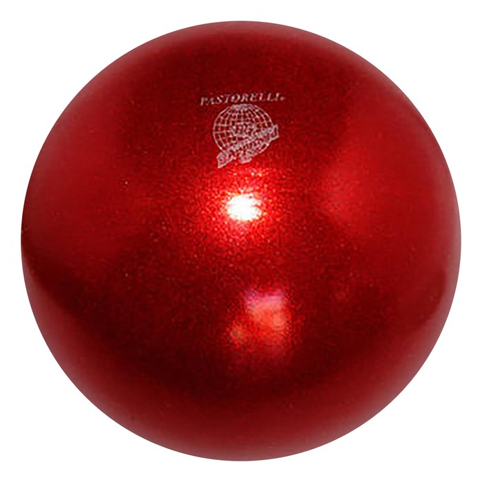 Мяч гимнастический 18 см PASTORELLI New Generation GLITTER FIG Красный HV