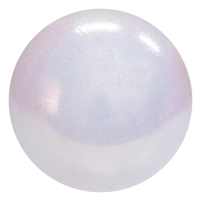 Мяч Pastorelli New Generation 18см GLITTER 18см FIG, цвет белый голографический HV