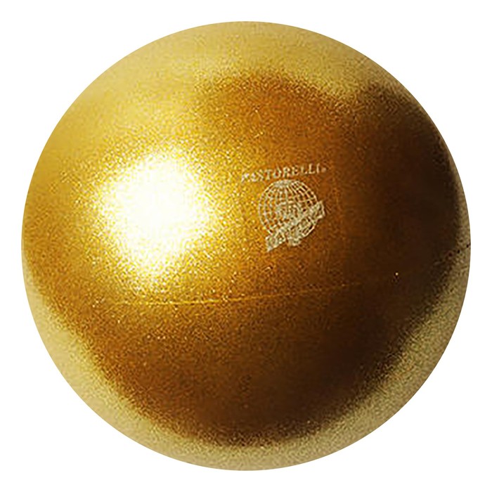 Мяч гимнастический 18 см PASTORELLI New Generation GLITTER FIG мёд AB