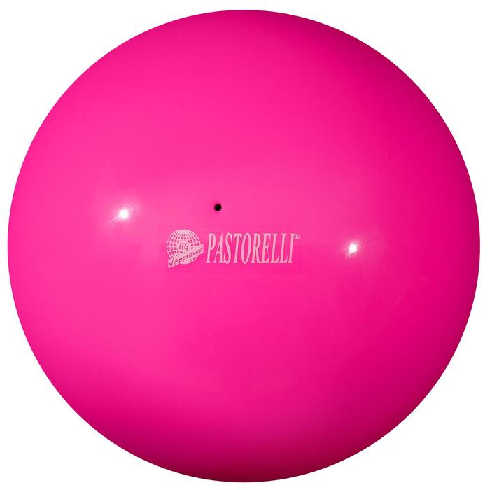 Мяч гимнастический Pastorelli New Generation, 18 см, FIG, цвет розовый флуоресцентный