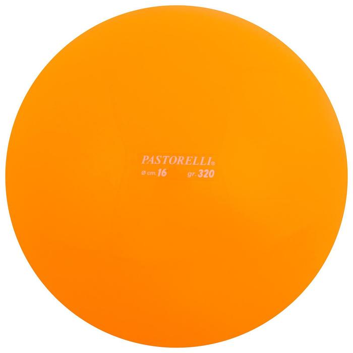 фото Мяч гимнастический pastorelli, 16 см, цвет оранжевый