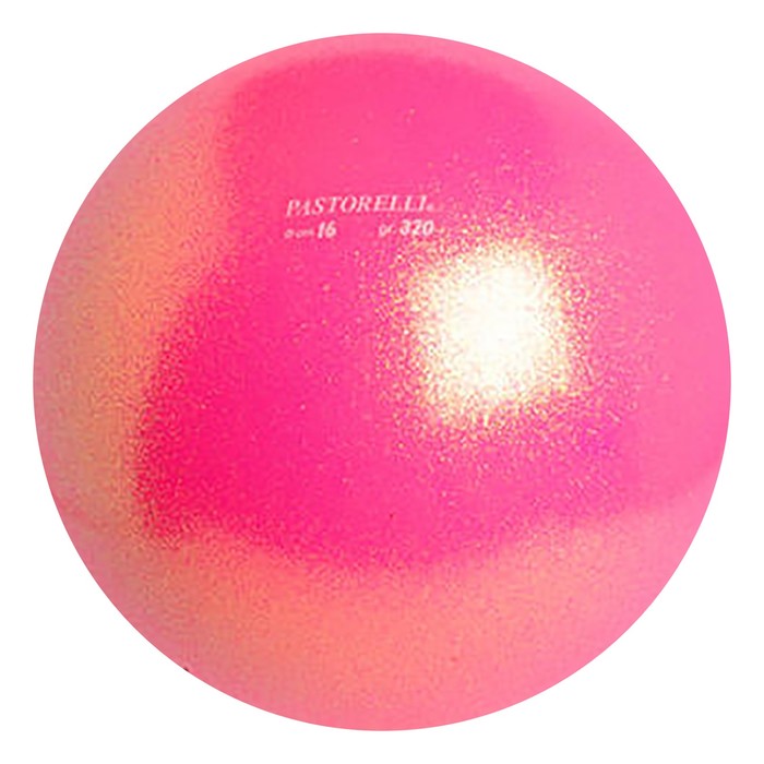 Мяч PASTORELLI Диаметр 16 см, GLITTER HV, цвет розовый флуоресентный
