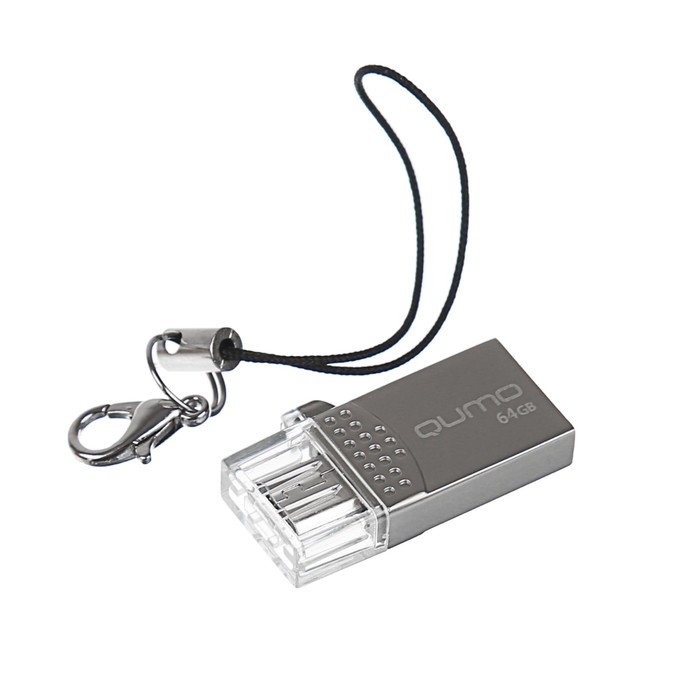 Флешка USB OTG Qumo Keeper 64 Гб