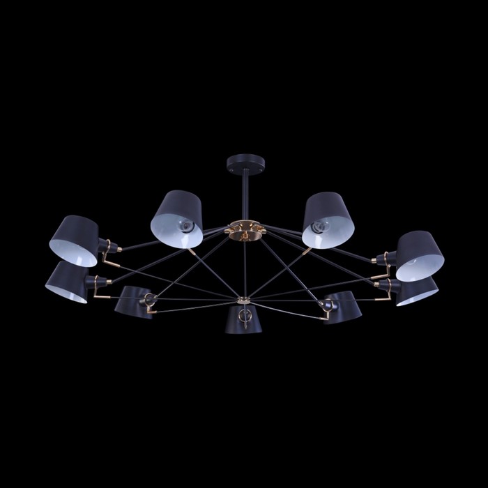 Люстра Abigail 9x40Вт E14 черный 120x120x45см