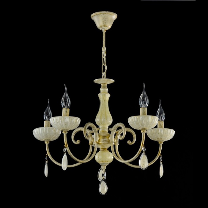 Люстра Amalia 5x60Вт E14 золото 58x58x44см