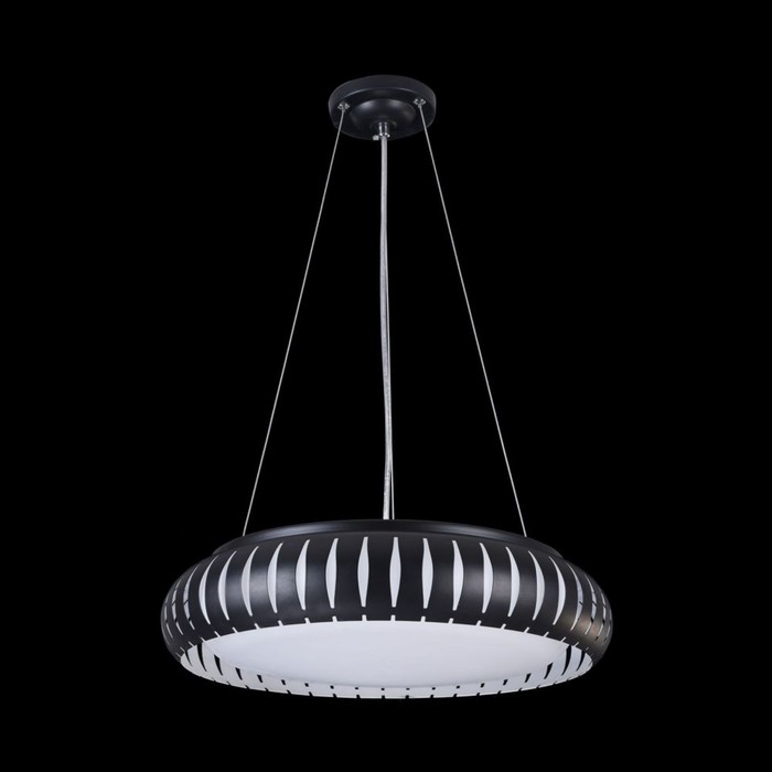 Люстра Assanta 24Вт LED черный 46x46x11см