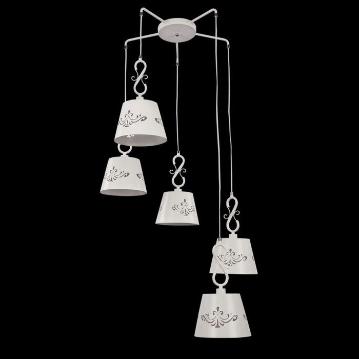 Светильник Aurora 5x40Вт E14 белый 65,3x65,3x120см