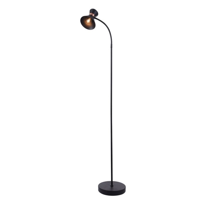 Торшер Izzy 1x40Вт E14 черный 36x20x130см