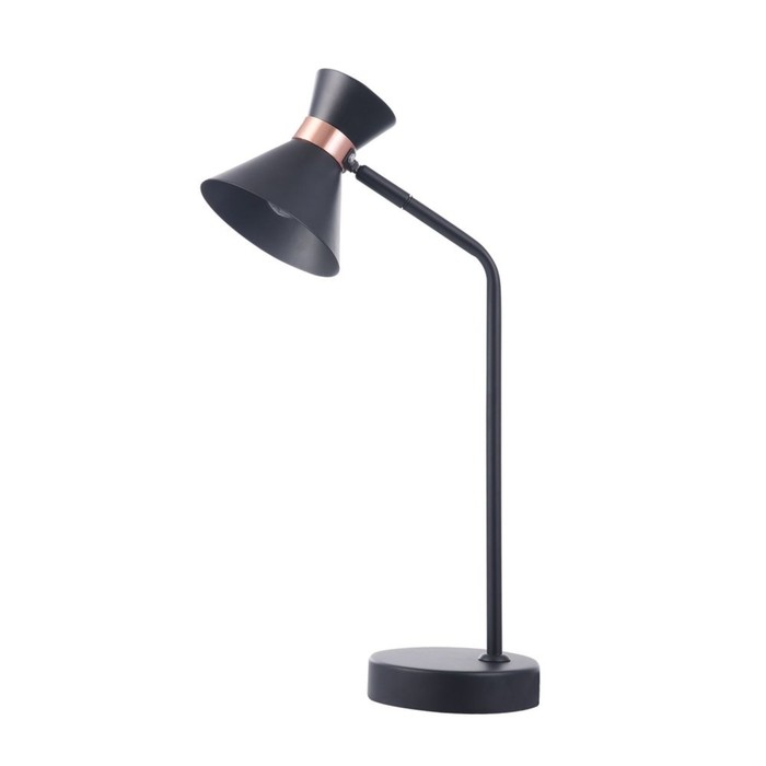 Настольная лампа Izzy 1x40Вт E14 черный 21x12,6x47см