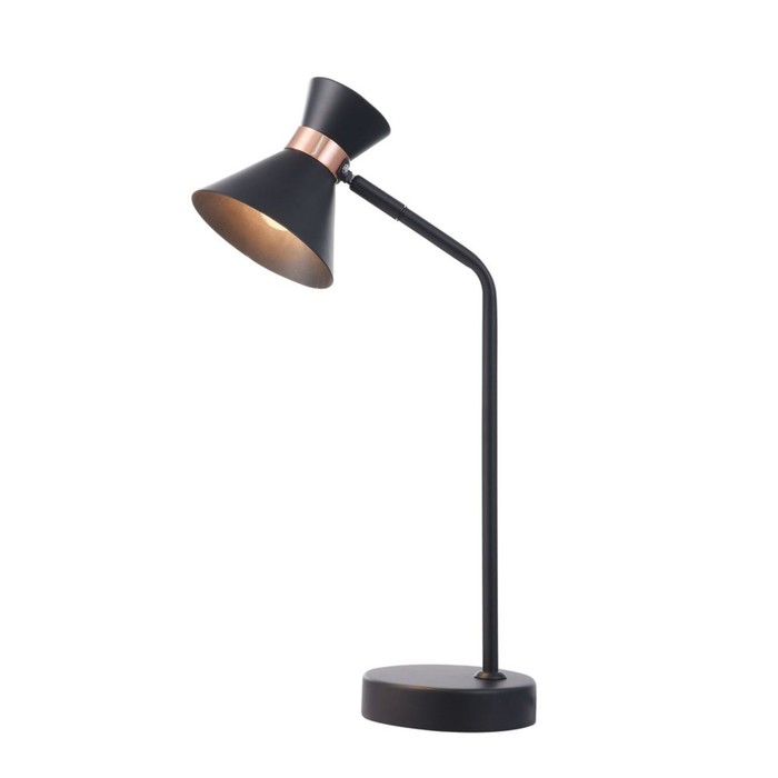 Настольная лампа Izzy 1x40Вт E14 черный 21x12,6x47см