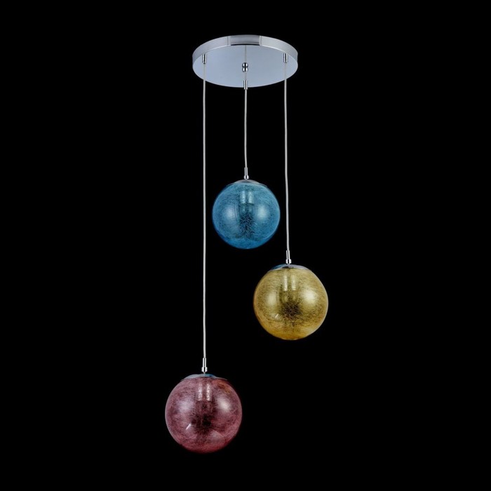 Светильник Leticia 3x40Вт E27 хром 46x46x100см