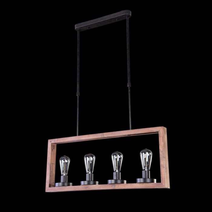 Светильник Roberta 4x60Вт E27 черный 9x73x30см