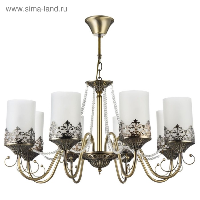 

Люстра Sherborne 8x60Вт E14 бронза 68,2x68,2x38см