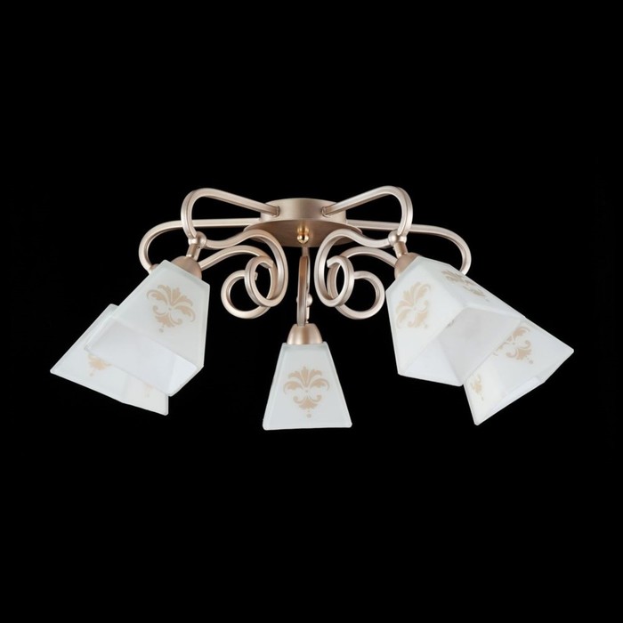 Люстра Silvana 5x60Вт E14 золото 60x60x26см