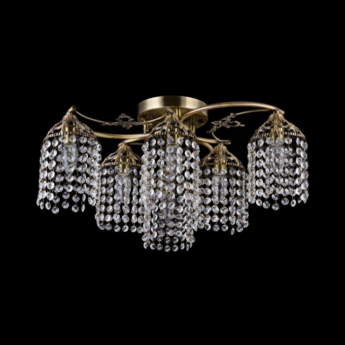 Люстра Skipper 6x60Вт E14 бронза 62x62x26см