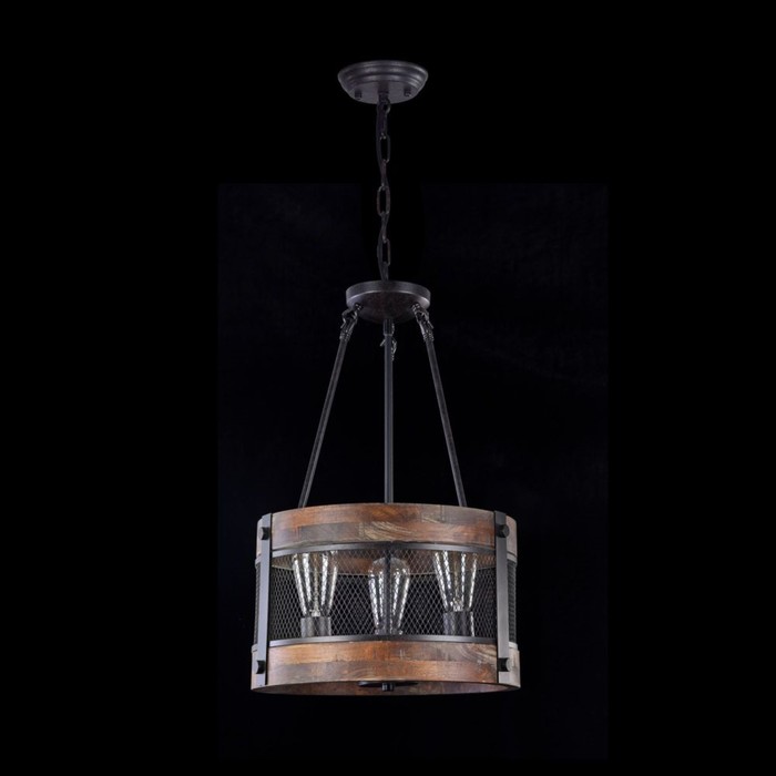 Светильник Vittoria 3x60Вт E27 черный 36x36x55см