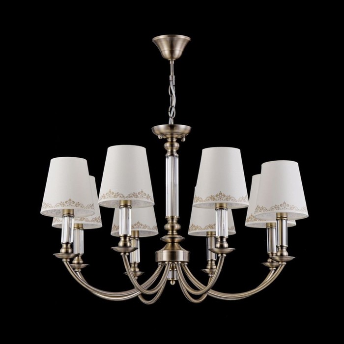 Люстра Ksenia 8x40Вт E14 латунь 80x50,2см