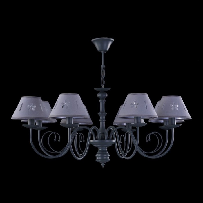 Люстра Emily 8x60Вт E14 серый 86x37,5см