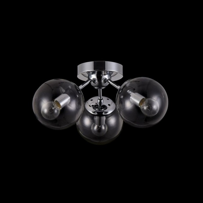 Люстра Richard 3x60Вт E14 хром 39x39x16,5см