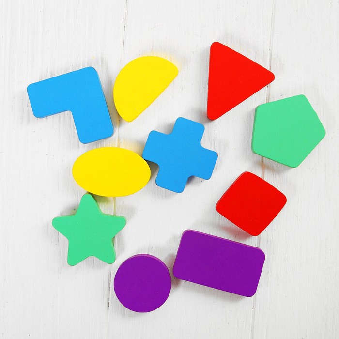 Сортер-бизикуб деревянный "Фигуры" ( 10 деталей)