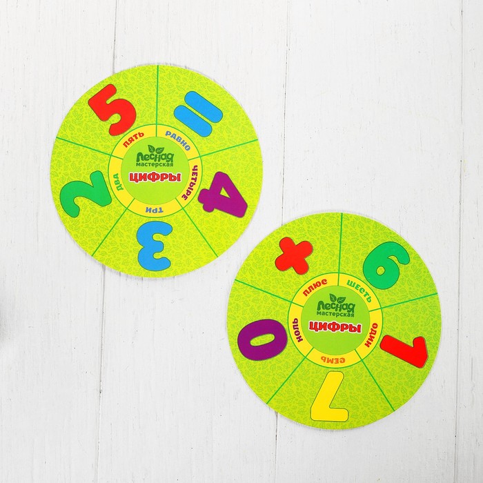 Сортер-бизикуб деревянный "Цифры" ( 10 деталей)