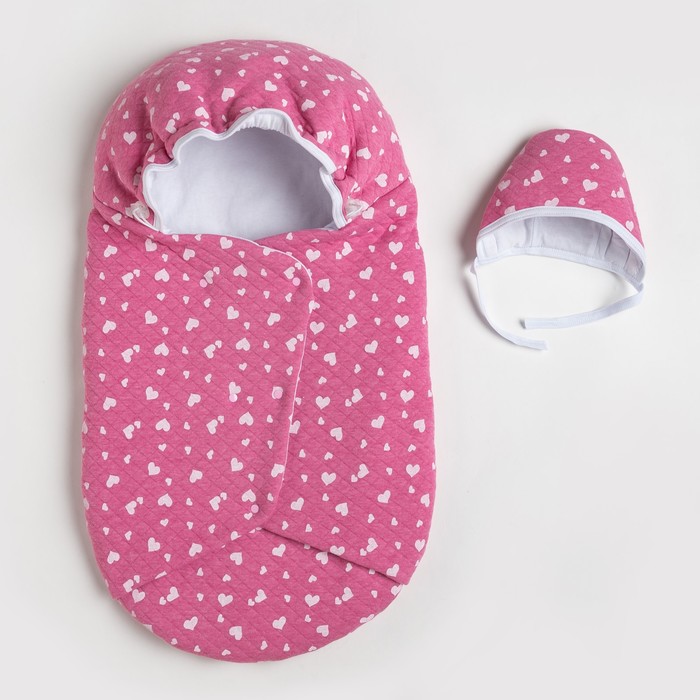Набор для новорожденных, цвет розовые сердечки 4212/2