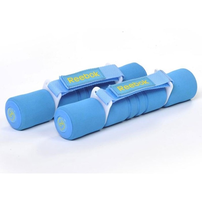 Гантель с мягкими накладками 2.0 кг. голубая (пара)