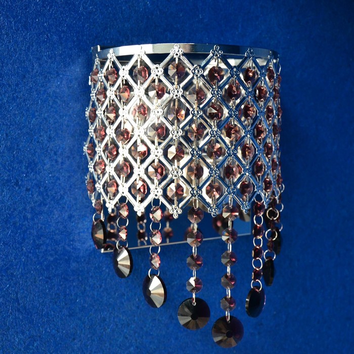 Бра "Адория" 2x40Вт E27 серебро 18x18x28см