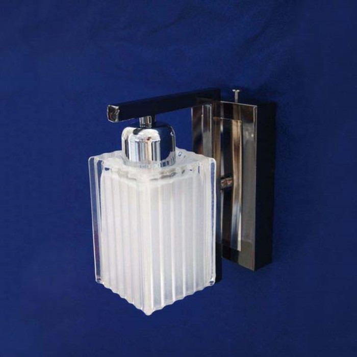 Бра "Амперо" 1x60Вт E14 черный, хром 10x15x20см