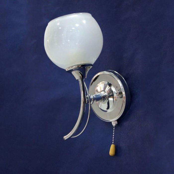 Бра "Амеда" 1x60Вт E27 серебро 20x14x23см