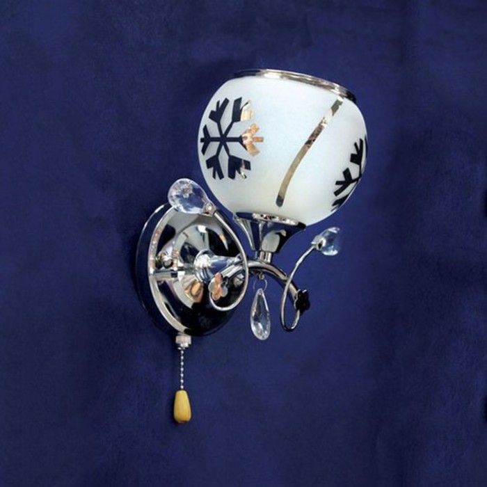 Бра "Ана" 1x60Вт E27 серебро 20x15x18см