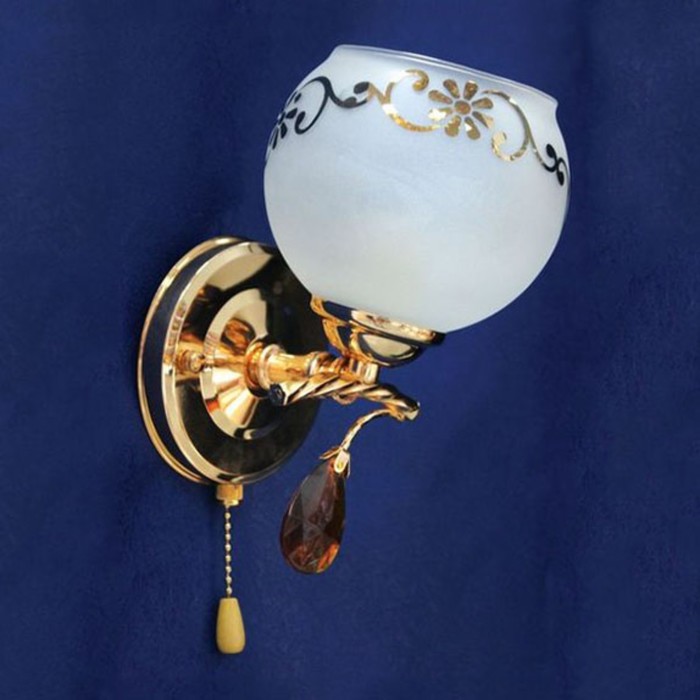 Бра "Ананкайон" 1x60Вт E27 золото 14x15x20см