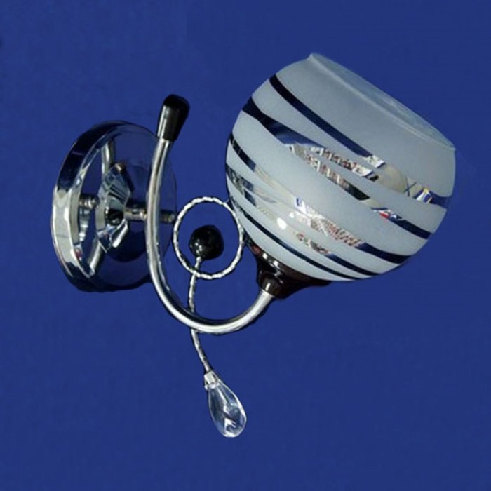 Бра "Анхелика" 1x60Вт E27 серебро 14x23x22см