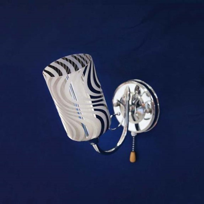 Бра "Ариедна" 1x60Вт E27 серебро 12x22x24см