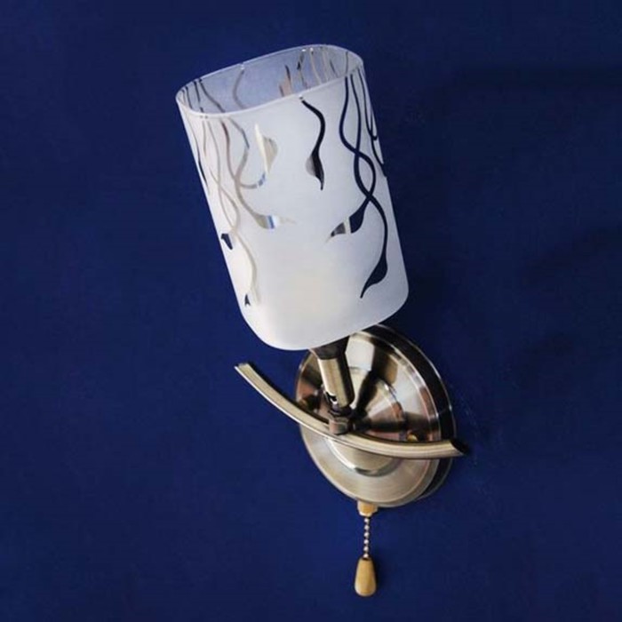 Бра "Аресели" 1x60Вт E27 бронза 17x14x30см