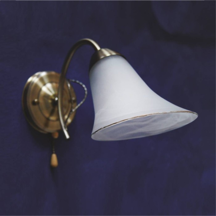 Бра "Аскенкайон" 1x60Вт Е14 бронза 17x14x30см