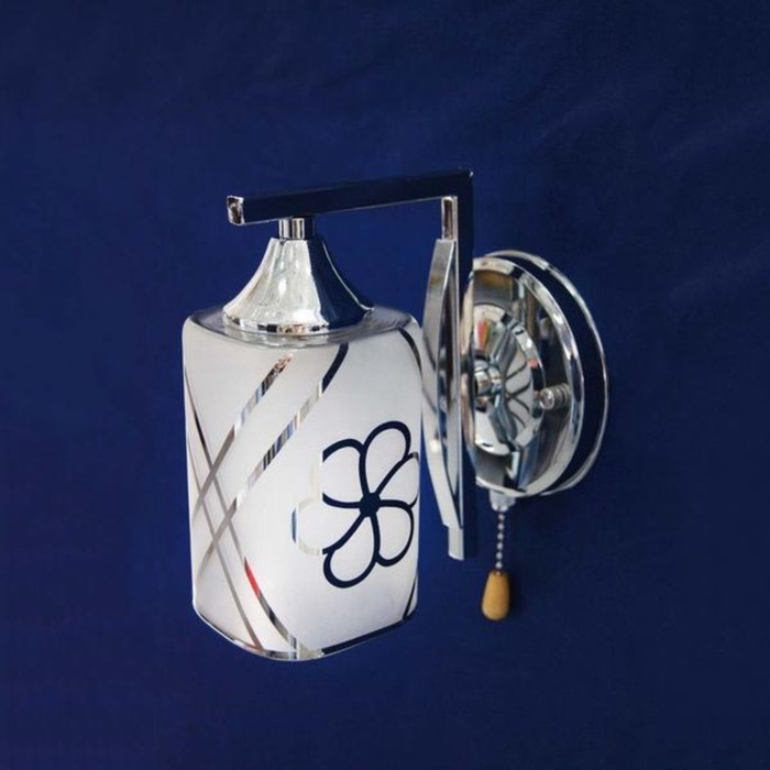 Бра "Беатрис" 1x60Вт E27 серебро 12x16x20см